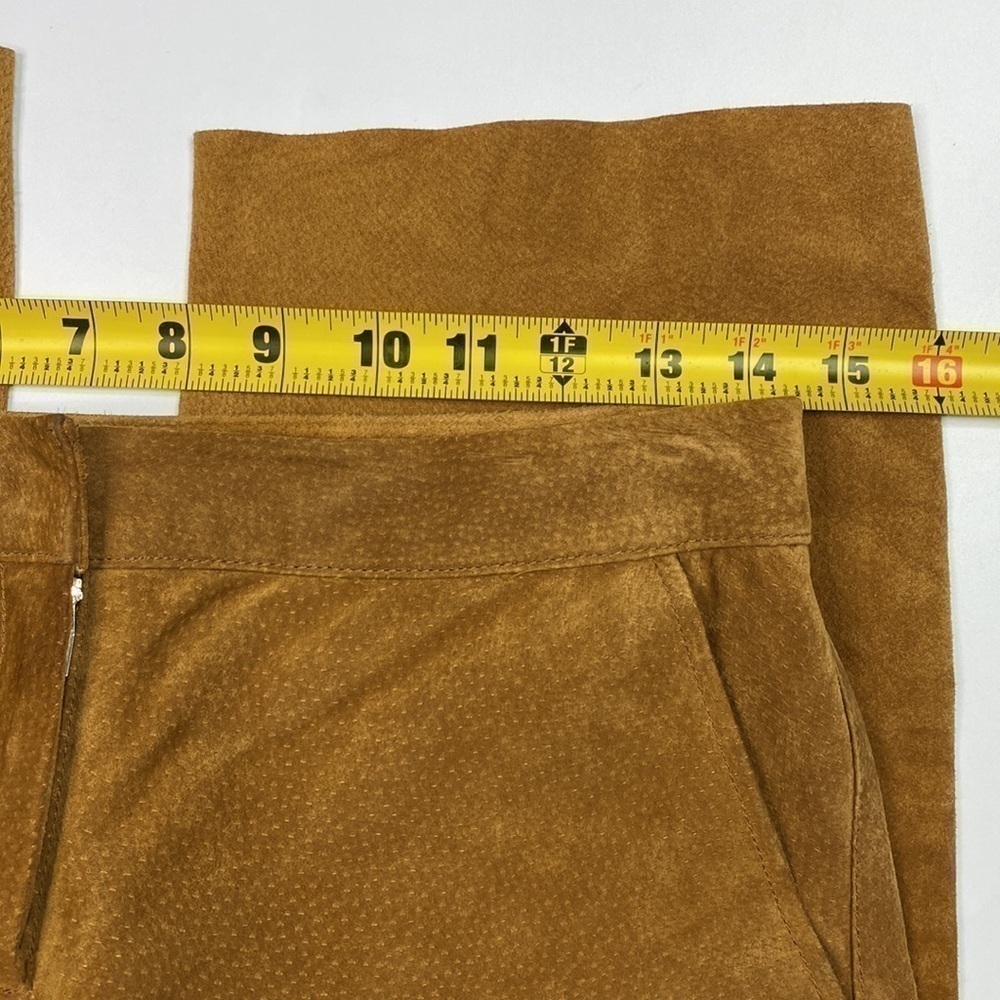 Express Brown Genuine Leather Capri Pants Size 2 NWT - Picture 8 of 13